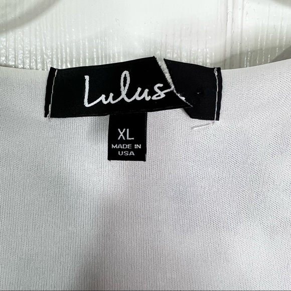 Lulu’s La Vie Lavender Floral Sleeveless V-Neck Wrap Ruffle Dress Women’s Sz XL - Picture 11 of 14